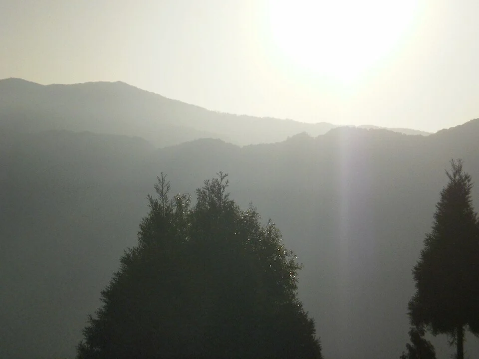 Sunrise from the hills of Rishop