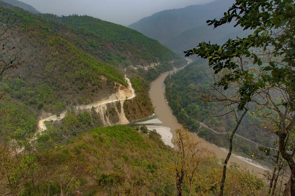 Teesta and Rangeet river confluence